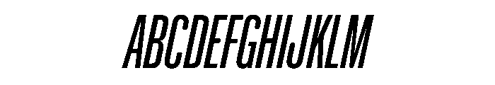 NaNHoloCompressed PREVIEW Italic Font UPPERCASE
