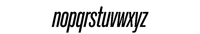 NaNHoloCompressed PREVIEW Italic Font LOWERCASE