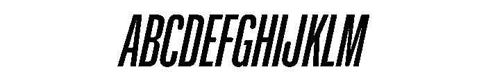 NaNHoloCompressed PREVIEW MediumItalic Font UPPERCASE