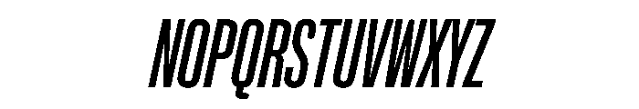NaNHoloCompressed PREVIEW MediumItalic Font UPPERCASE