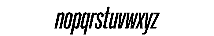 NaNHoloCompressed PREVIEW MediumItalic Font LOWERCASE