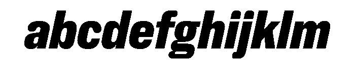 NaNHoloCondensed PREVIEW BlackItalic FONT