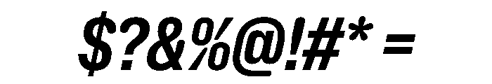 NaNHoloCondensed PREVIEW BoldItalic Font OTHER CHARS