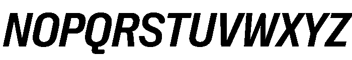 NaNHoloCondensed PREVIEW BoldItalic Font UPPERCASE