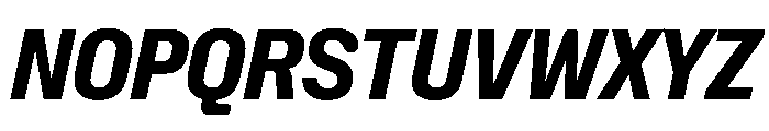 NaNHoloCondensed PREVIEW ExtraBoldItalic Font UPPERCASE