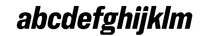 NaNHoloCondensed PREVIEW ExtraBoldItalic FONT