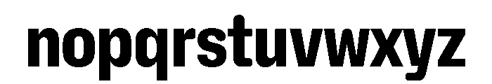 NaNHoloCondensed PREVIEW ExtraBold Font LOWERCASE