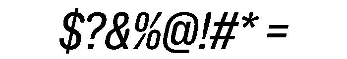NaNHoloCondensed PREVIEW Italic Font OTHER CHARS