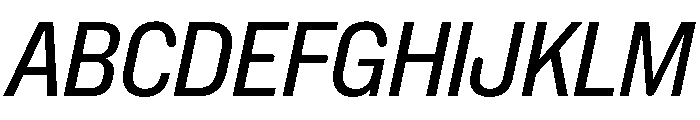 NaNHoloCondensed PREVIEW Italic Font UPPERCASE
