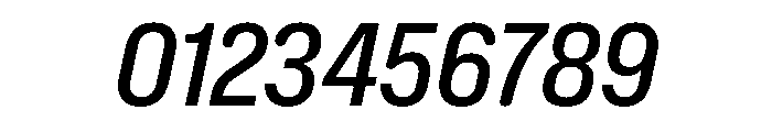 NaNHoloCondensed PREVIEW MediumItalic Font OTHER CHARS