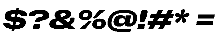 NaNHoloExtraWide PREVIEW ExtraBoldItalic Font OTHER CHARS