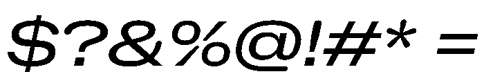 NaNHoloExtraWide PREVIEW Italic Font OTHER CHARS