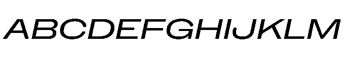 NaNHoloExtraWide PREVIEW Italic Font UPPERCASE