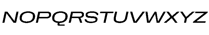 NaNHoloExtraWide PREVIEW Italic Font UPPERCASE