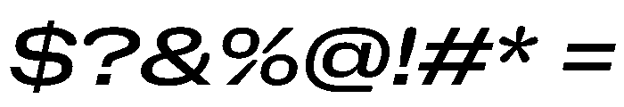 NaNHoloExtraWide PREVIEW MediumItalic Font OTHER CHARS