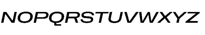 NaNHoloExtraWide PREVIEW MediumItalic Font UPPERCASE