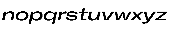 NaNHoloExtraWide PREVIEW MediumItalic Font LOWERCASE