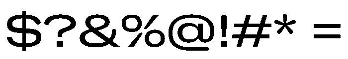 NaNHoloExtraWide PREVIEW Regular Font OTHER CHARS