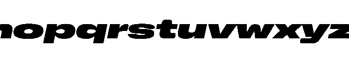 NaNHoloGigaWide PREVIEW BlackItalic Font LOWERCASE