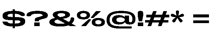 NaNHoloGigaWide PREVIEW Bold Font OTHER CHARS