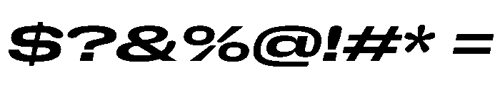 NaNHoloGigaWide PREVIEW BoldItalic Font OTHER CHARS