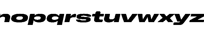 NaNHoloGigaWide PREVIEW ExtraBoldItalic Font LOWERCASE