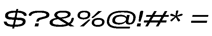 NaNHoloGigaWide PREVIEW Italic Font OTHER CHARS