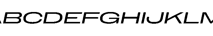 NaNHoloGigaWide PREVIEW Italic Font UPPERCASE