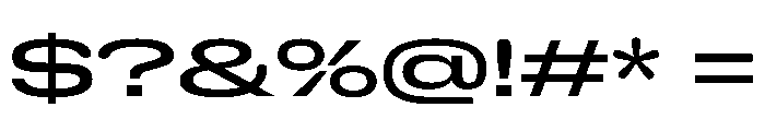 NaNHoloGigaWide PREVIEW Medium Font OTHER CHARS