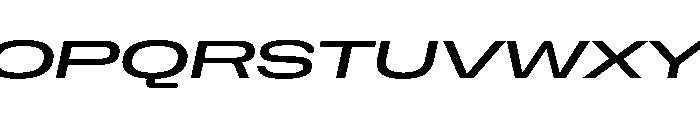 NaNHoloGigaWide PREVIEW MediumItalic Font UPPERCASE