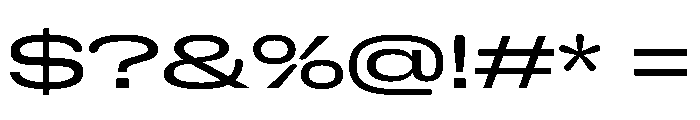 NaNHoloGigaWide PREVIEW Regular Font OTHER CHARS