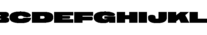 NaNHoloGigawide Ultra Font UPPERCASE