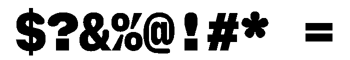 NaNHoloMono Black Font OTHER CHARS
