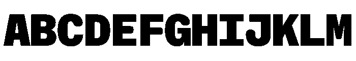 NaNHoloMono Black Font UPPERCASE