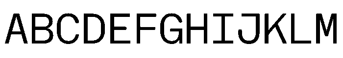 NaNHoloMono Blond Font UPPERCASE