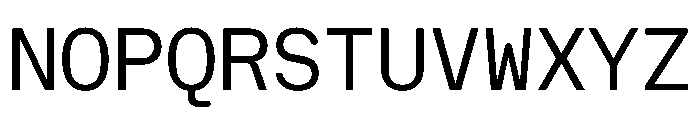 NaNHoloMono Blond Font UPPERCASE