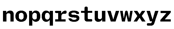 NaNHoloMono Bold Font LOWERCASE