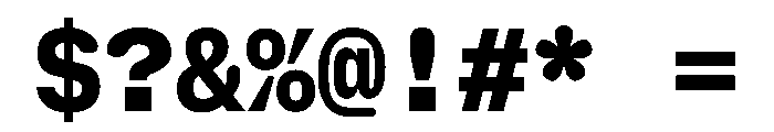 NaNHoloMono ExtraBold Font OTHER CHARS