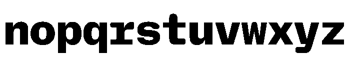 NaNHoloMono ExtraBold Font LOWERCASE