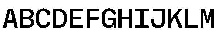 NaNHoloMono Medium Font UPPERCASE