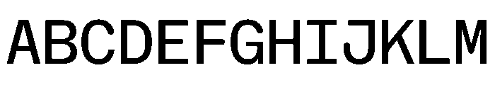 NaNHoloMono Regular Font UPPERCASE