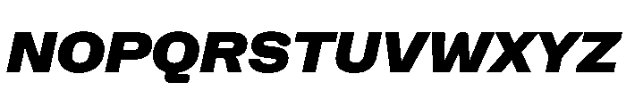 NaNHoloStandard PREVIEW BlackItalic Font UPPERCASE