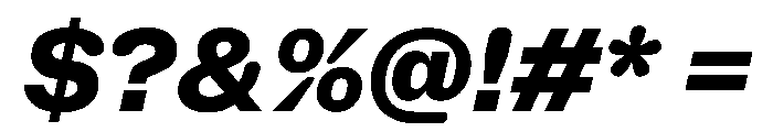 NaNHoloStandard PREVIEW ExtraBoldItalic Font OTHER CHARS
