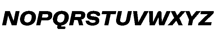NaNHoloStandard PREVIEW ExtraBoldItalic Font UPPERCASE