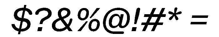 NaNHoloStandard PREVIEW Italic Font OTHER CHARS
