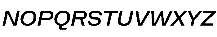 NaNHoloStandard PREVIEW MediumItalic Font UPPERCASE