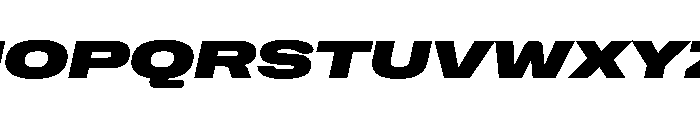 NaNHoloUltraWide PREVIEW BlackItalic Font UPPERCASE