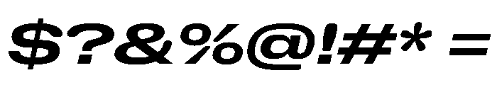 NaNHoloUltraWide PREVIEW BoldItalic Font OTHER CHARS