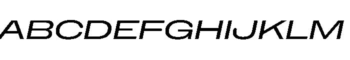 NaNHoloUltraWide PREVIEW Italic Font UPPERCASE