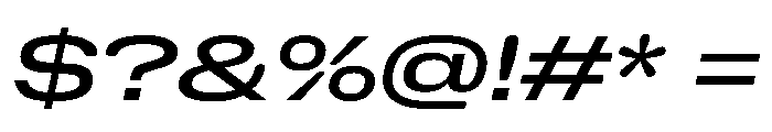 NaNHoloUltraWide PREVIEW MediumItalic Font OTHER CHARS
